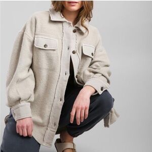 Free People Ruby Jacket XS in Stone